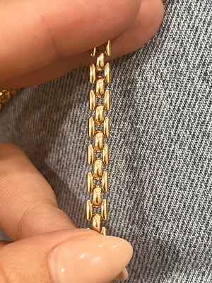 Rose Gold Flat Link Chain