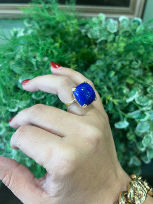 Lapis Lazuli Ring in 9ct Yellow Gold