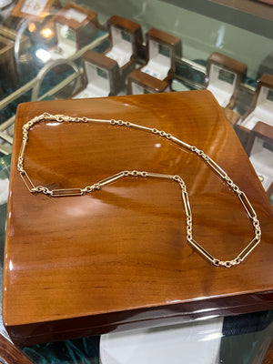 Fob Chain in 9ct Yellow Gold