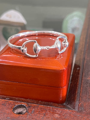 Sterling Silver Horse Bit Bangle