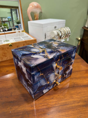 Medium Marble Jewellery Box