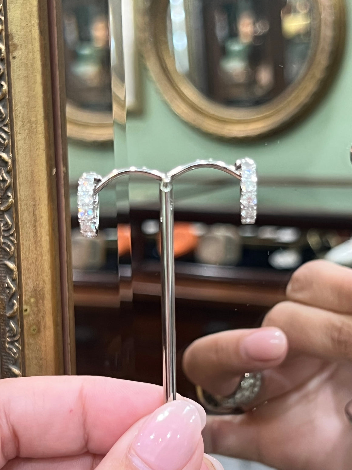 1.00ct Diamond Huggies in 18ct White Gold
