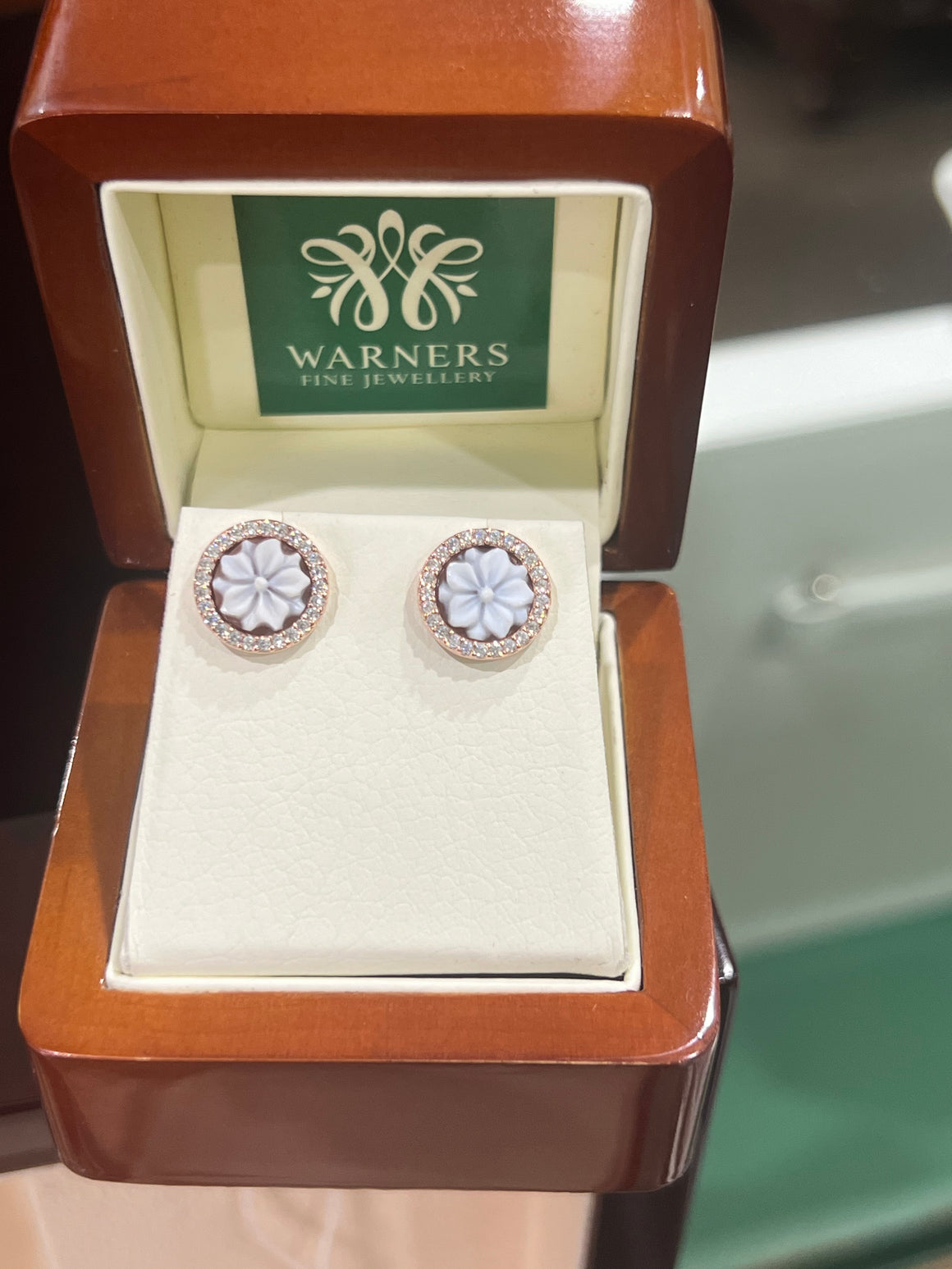 Cameo Studs - Floral