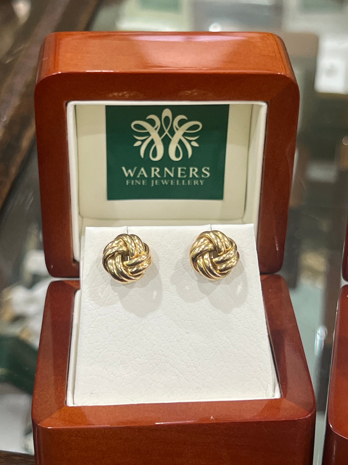 Double Knot Earrings in 18ct Yellow Gold