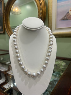 Australian South Sea Pearl Necklace in White Gold