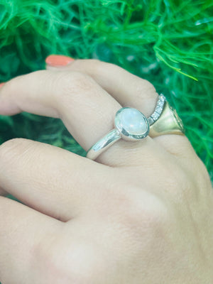 Keshi Pearl Ring in Sterling Silver