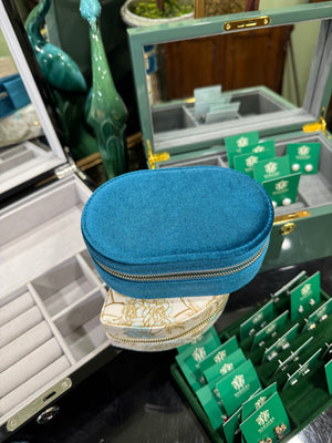 Travel Case - Teal Velvet