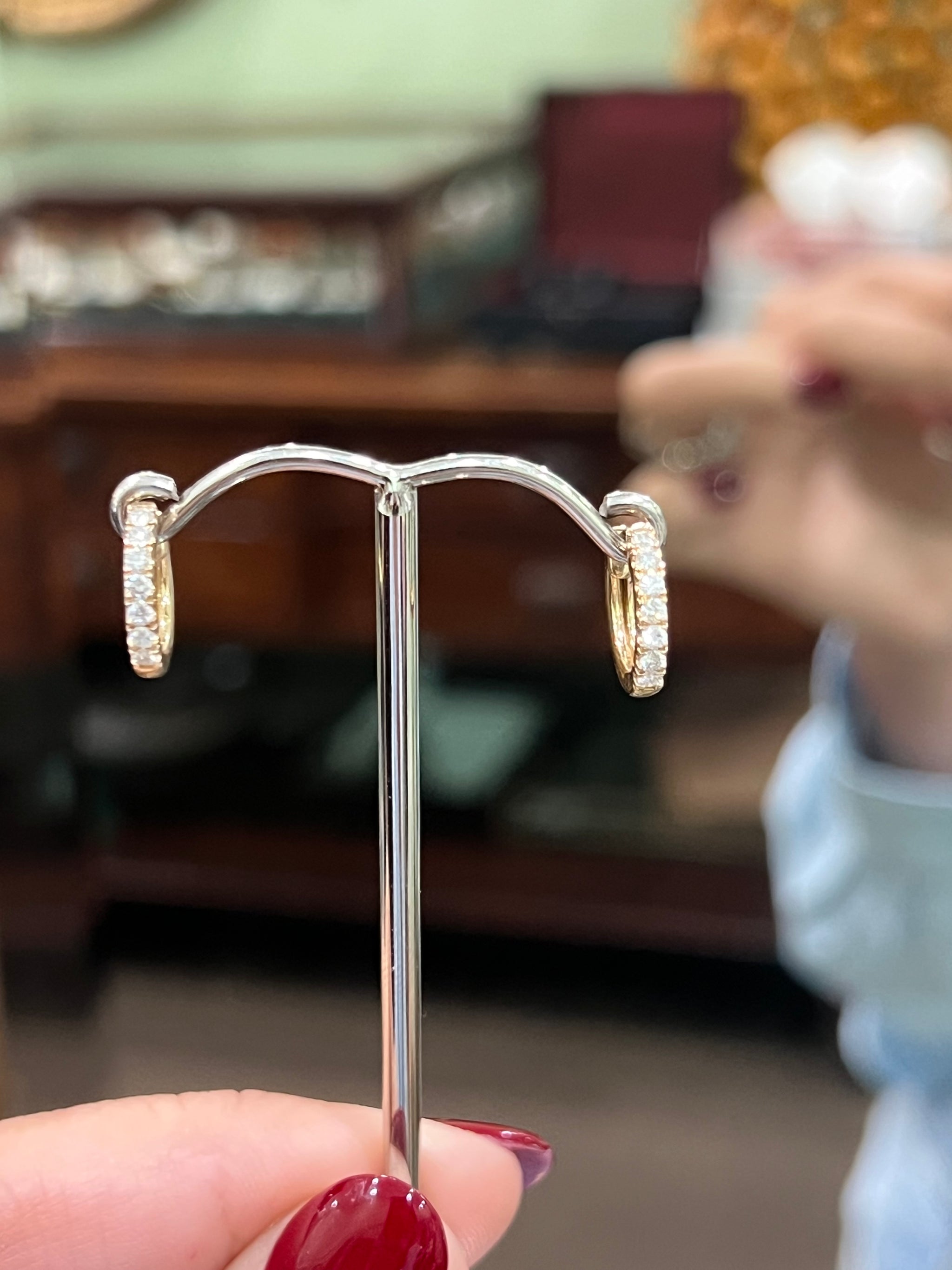 Diamond Huggies in 9ct Yellow Gold (0.30ct)