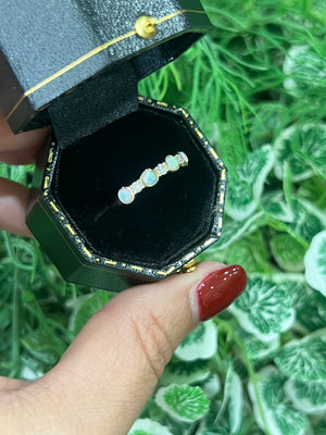 Opal and Diamond Ring in 9ct Yellow Gold