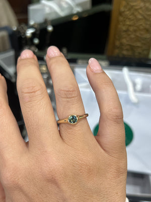 Australian Parti Sapphire Ring in 9ct Yellow Gold