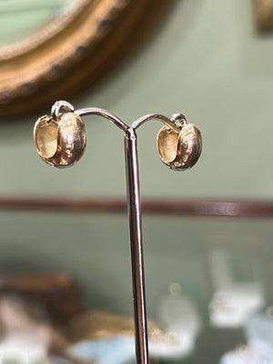 Clam Huggie Earrings in 9ct Yellow Gold SMALL