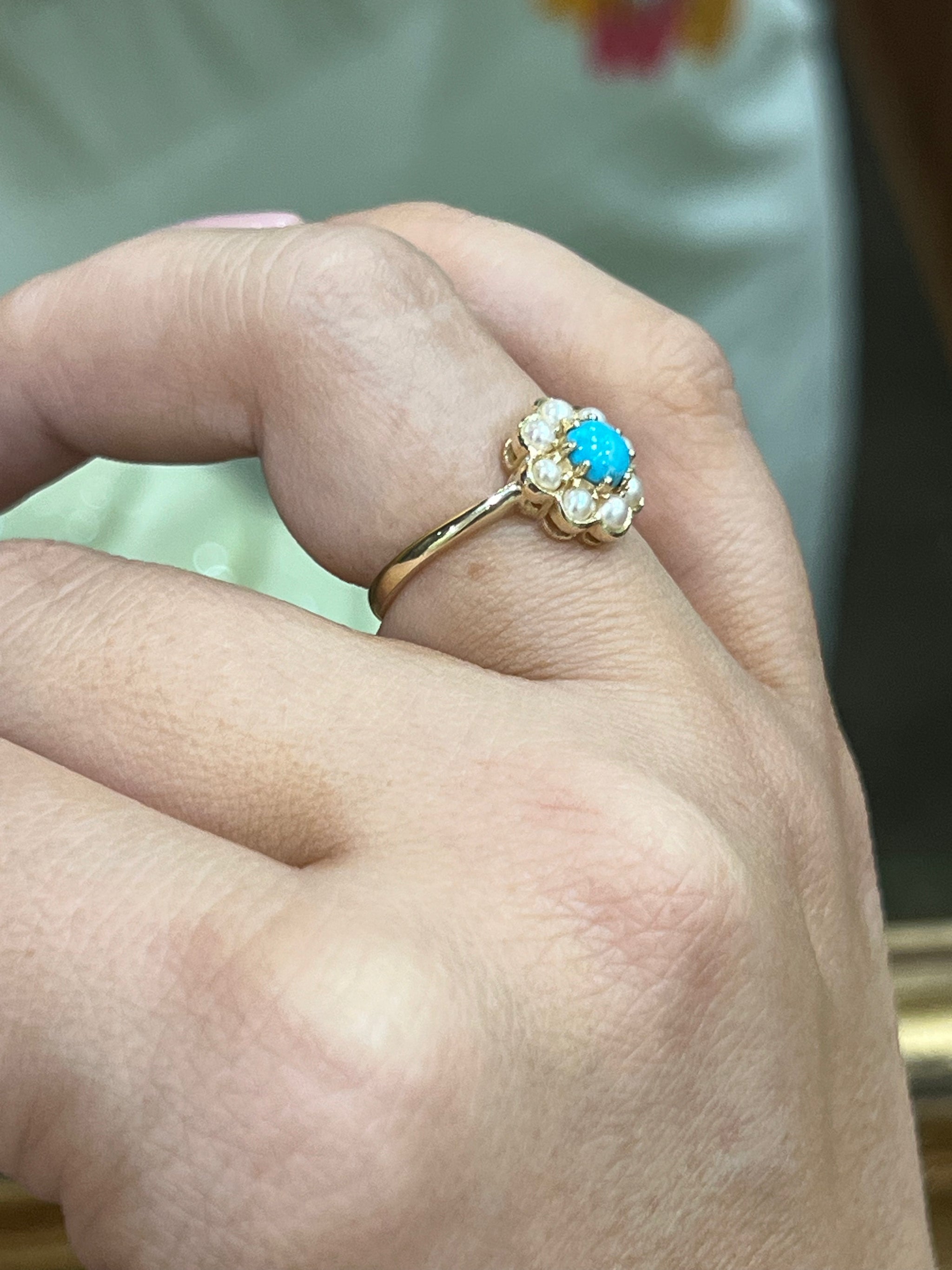 Yellow turquoise deals ring