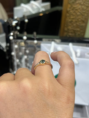 Australian Parti Sapphire Ring in 9ct Yellow Gold