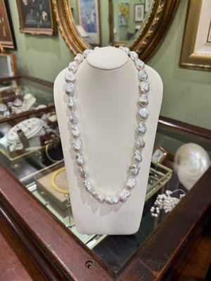 Baroque Pearl Necklace - LONG 65cm