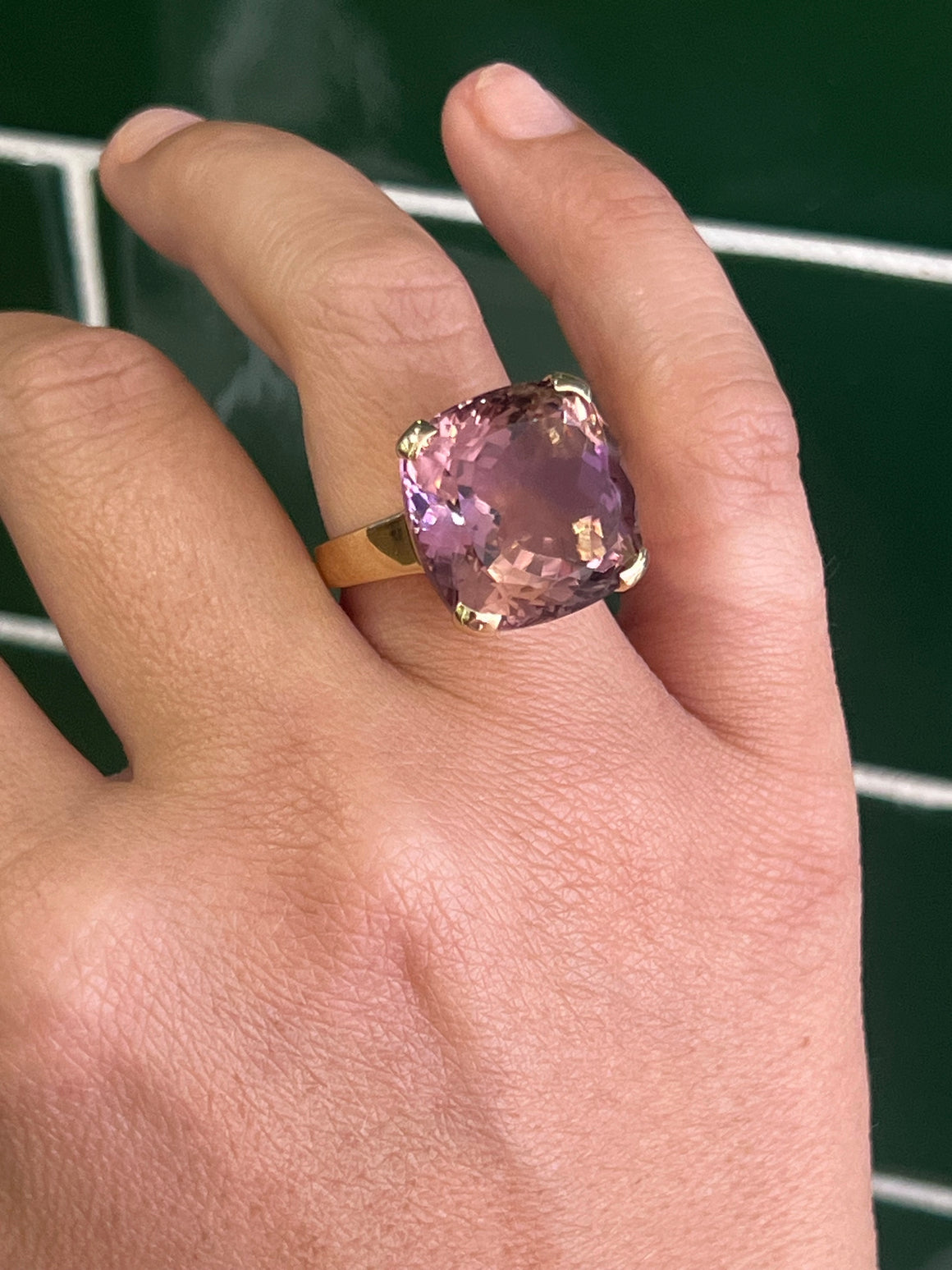 Ametrine Cocktail Ring in 9ct Yellow Gold