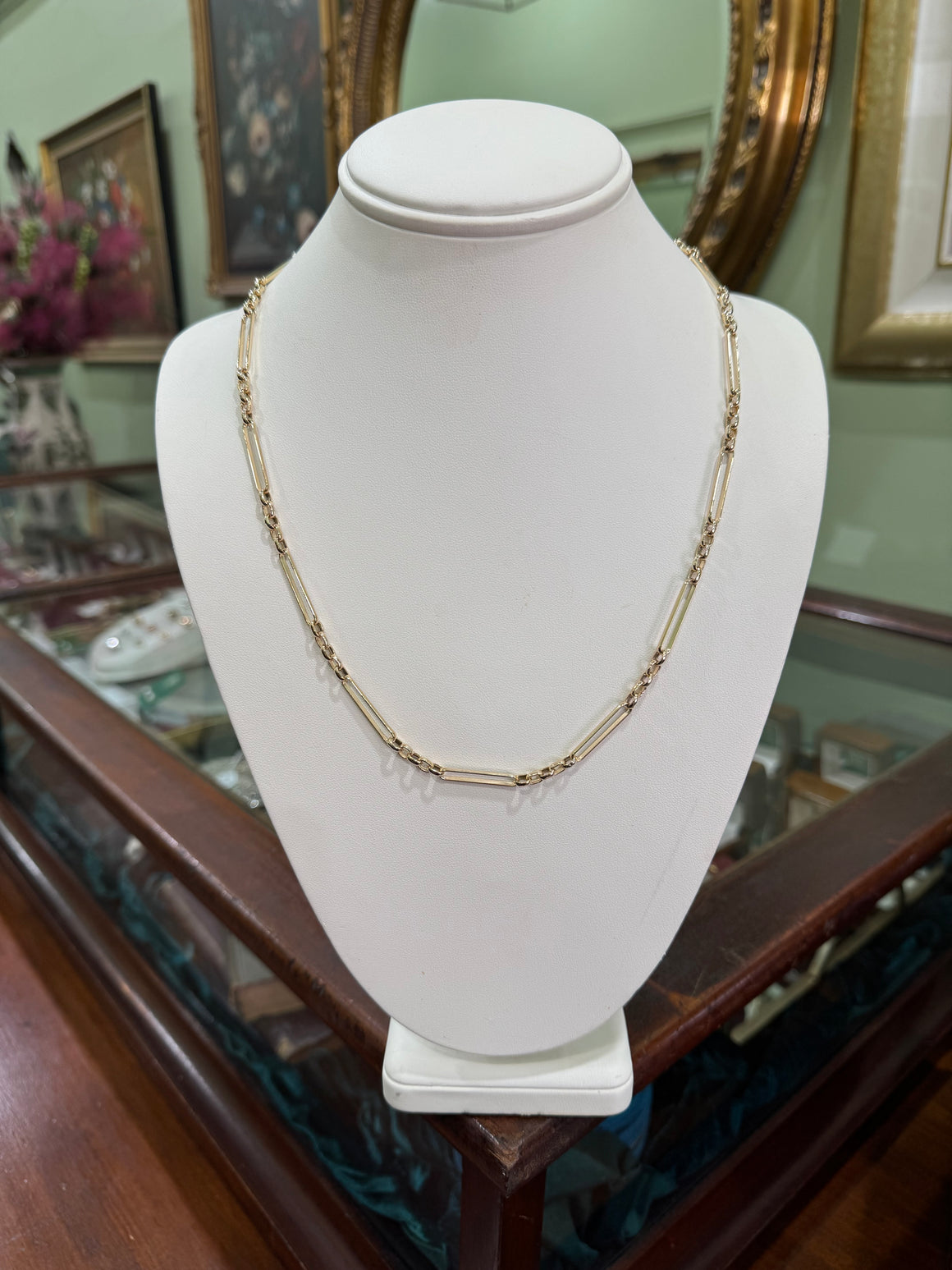 Fob Chain in 9ct Yellow Gold