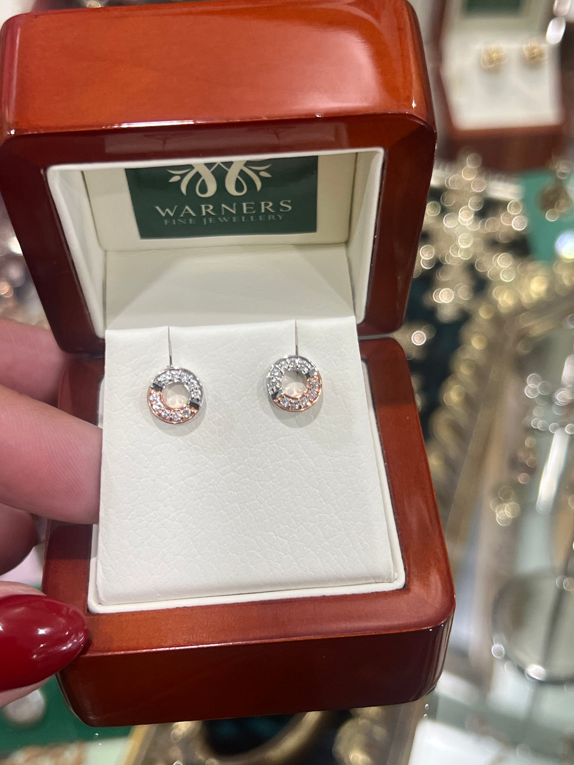 Pink Argyle Diamond Studs in 18ct Rose Gold