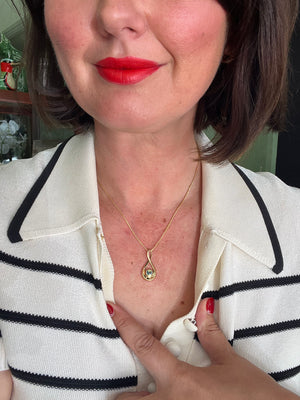 Australian Sapphire Infinity Necklace in 9ct Yellow Gold