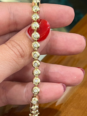 Diamond Tennis in 9ct Yellow Gold