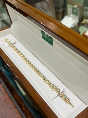 Diamond Tennis in 9ct Yellow Gold