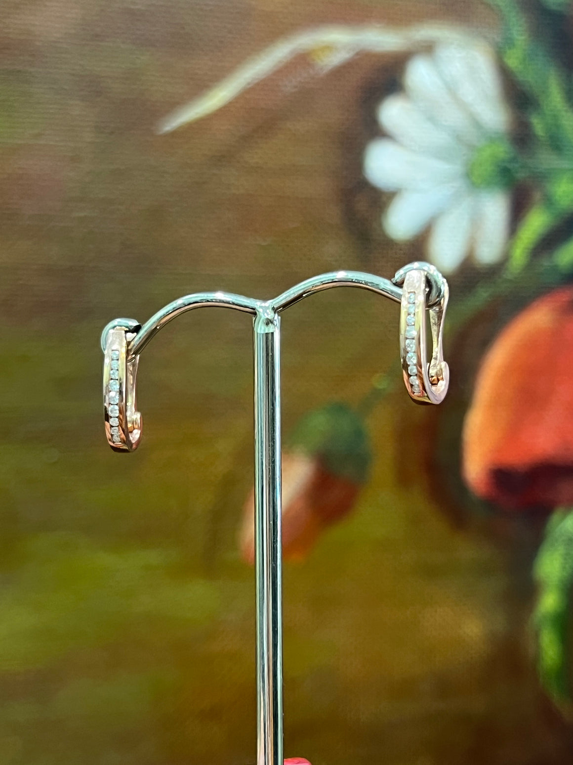 Diamond Huggies in 9ct Rose Gold