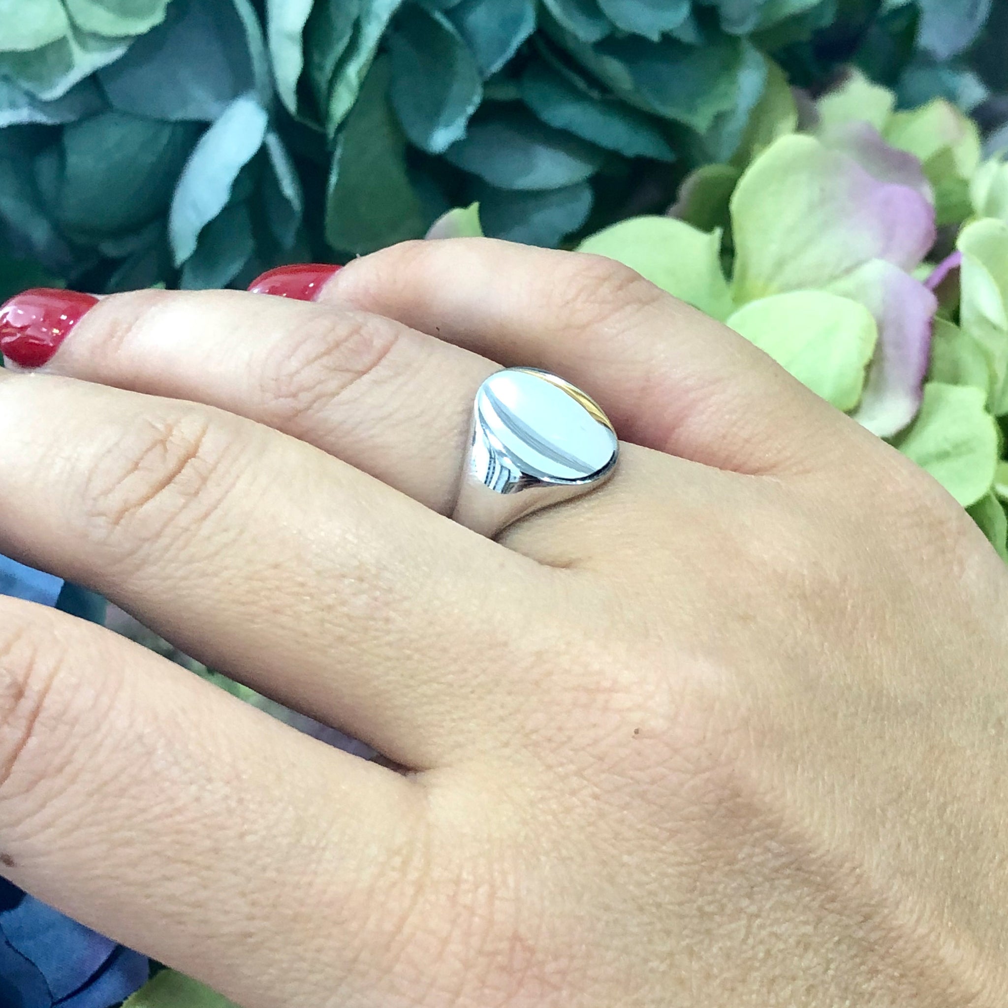 Classic Signet Ring, in 9ct White Gold. - Warners Fine Jewellery